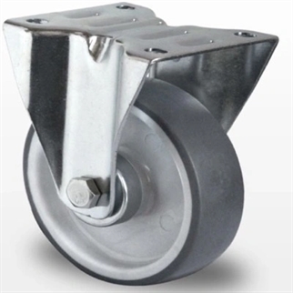 Industri hjul og transport hjul  med Afsmitningsfrit gummi  tynd bane med Fast gaffel