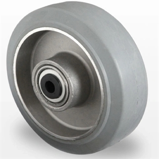Industri hjul og transport hjul  med Elastisk gummi , aluminium fælg, Løst 