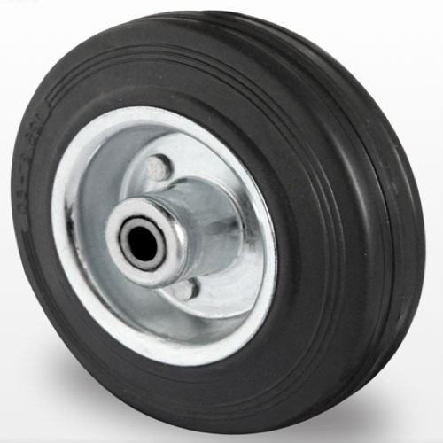 Industri hjul og transport hjul  med REACH godkendt gummi, stål fælg, Løst 
